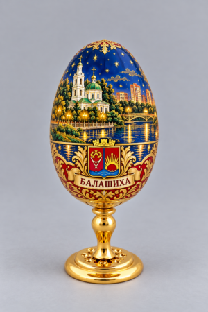 Дизайн-проект яйца-рюмки «Балашиха» — коллекция «Города России»